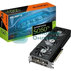 Видеокарта Gigabyte GeForce RTX 5060 Ti Eagle Max OC, NVIDIA RTX 5060 Ti, 8 ГБ GDDR7, 128 бит, PCI-e 5.0, 1xHDMI, 3xDP, 2617 МГц