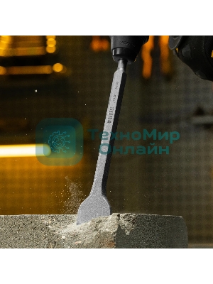 Зубило Denzel 14 х 40 х 250 мм, 40Cr, SDS PLUS