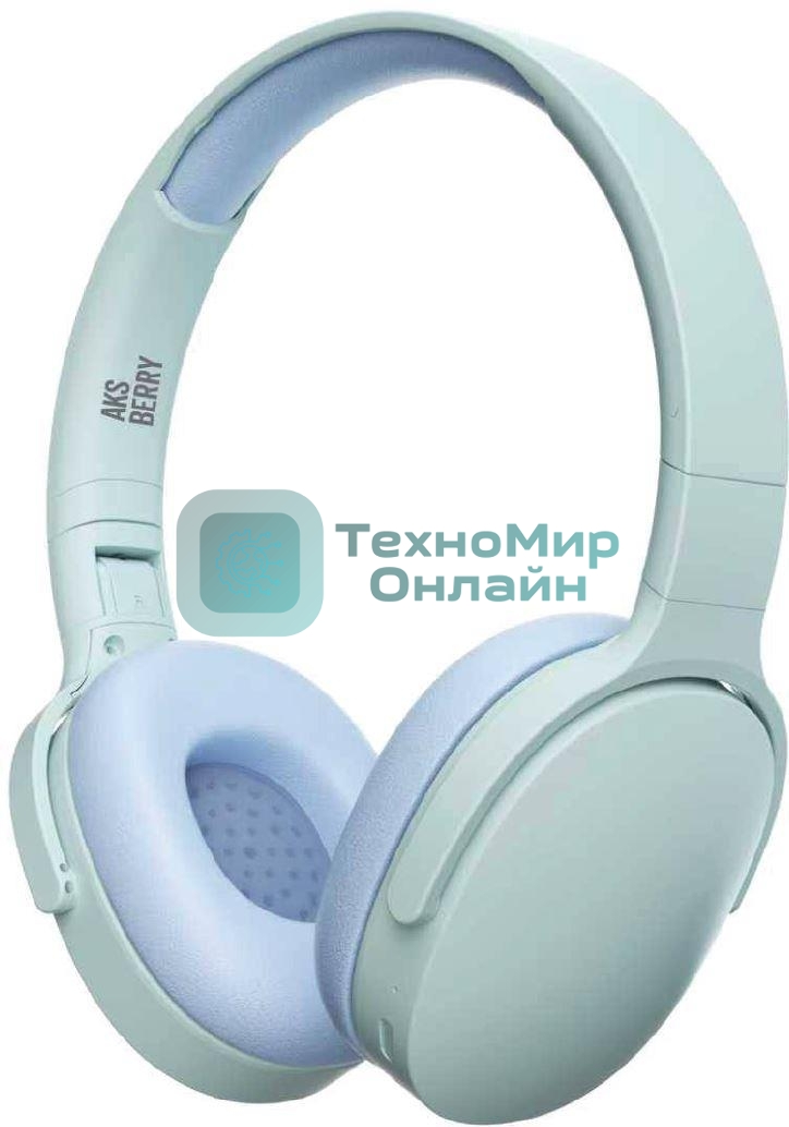 Беспроводные/проводные наушники Aksberry U3 Win Vibe бежево-синий, накладные, Bluetooth + проводной, до 10 ч