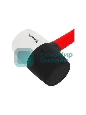 Киянка резиновая Matrix 11173, 910 г, черно-белая резина, фибергласовая рукоятка