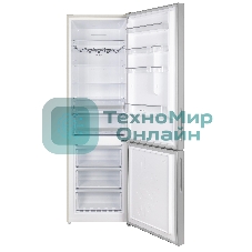 Холодильник Maunfeld MFF200NFBG бежевый двухкамерный 271/106л морозилка снизу, No Frost