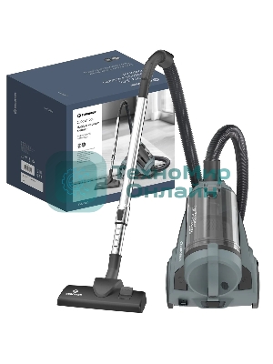 Пылесос Eurostek EVC-3010 синий, 400/2800 Вт, уборка сухая, пылесборник контейнер 3 л