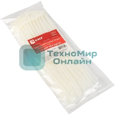 Хомут кабельный 4.8х250 нейл. бел. (уп. 100 шт) EKF plc-c-4.8x250
