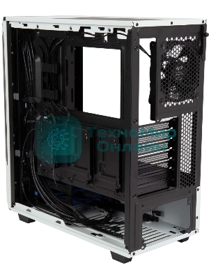 Компьютерный корпус Hiper PW81 белый без БП ATX 3x120мм 2xUSB2.0 2xUSB3.0 audio bott PSU