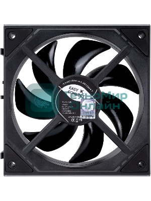 Кулер для корпуса Thermalright TL-M12QR Reverse (124x120x25mm, 4-pin PWM, ARGB, 47.6CFM, 23.2dBA, 1500RPM, черный)