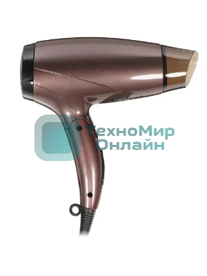 Фен ARESA AR-3214 коричневый/черный, 1250 Вт, компактный