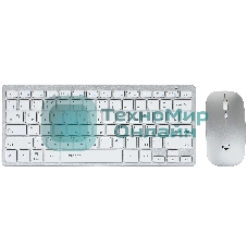 Комплект клавиатура+мышь Qumo Paragon K15/M21 беспроводной, USB, 1600 DPI, белый