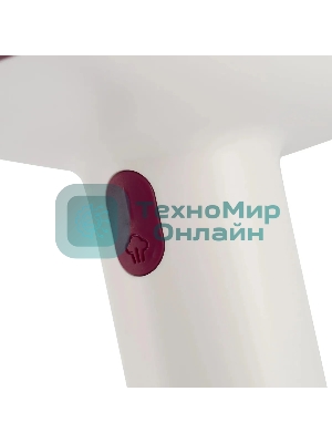 Отпариватель Hyundai H-HS02890 белый/вишневый, 1650 Вт, 31 г/мин, 250 мл