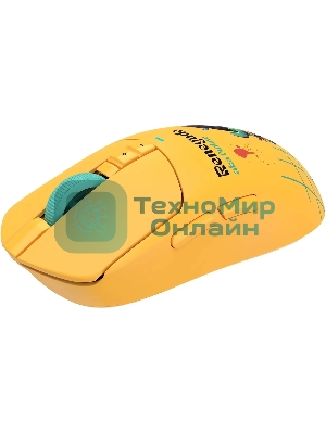 Мышь беспроводная/проводная A4Tech Bloody R72 Ultra Duo желтый, 20000 dpi, USB Type-A/Type-C, радиоканал, кнопки-7