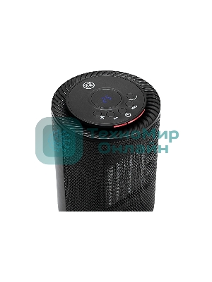 Тепловентилятор керамический Denzel DTFC-1200, черный, 600/1200 Вт, 12 м2, 3 режима, термостат