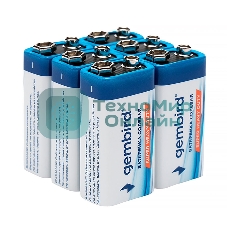 Батарейки солевые Gembird Gb-6F22-6B, тип Крона(6F22), 6шт, коробка