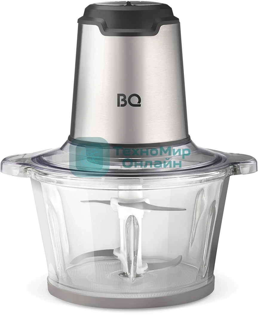 Измельчитель BQ CH2003 Black-Steel. Мощность:600 Вт Стеклянная чаша 2л