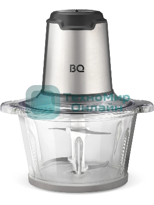 Измельчитель BQ CH2003 Black-Steel. Мощность:600 Вт Стеклянная чаша 2л