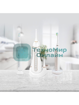 Ирригатор Polaris PWF 0201 белый, от аккумулятора, 220 мл, 5 режимов