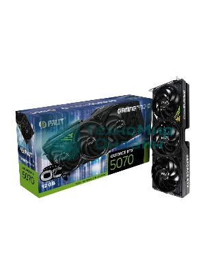 Видеокарта Palit PA-RTX 5070 GAMINGPRO-S OC 12Gb RTX 5070 12Gb 192bit GDDR7 2325/28000 HDMIx1 DPx3 HDCP Ret