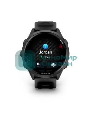 Умные часы Garmin Forerunner 570 черный, темно-серый безель, черный ремешок 47мм