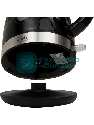 Чайник электрический Oasis making everywhere K-1PB 1.7 л, 2200 Вт, черный