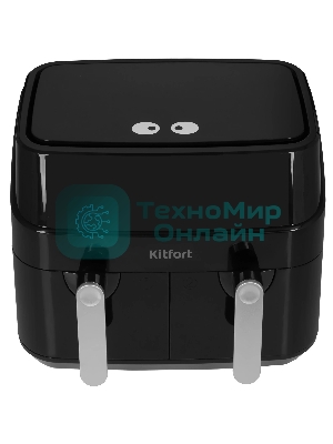 Аэрогриль Kitfort КТ-2250 черный, 1750 Вт, 9 л, сенсор, 12 программ