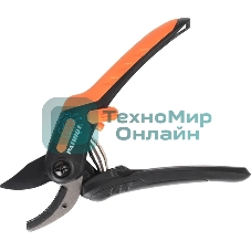 Секатор PATRIOT PAP-200,контактный,наковаленка (сталь 65Mn),лезвие (япон.сталь SK5),рукоятки PP+TPR,фиксатор лезвий,пружин.привод,200 мм