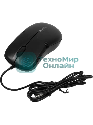 Мышь проводная A4Tech OP-560NU черный, 1200 dpi, USB, кнопки - 3