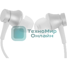 Проводные наушники Xiaomi Mi In-Ear Headphones Basic серебристый, внутриканальные, Jack 3.5 мм