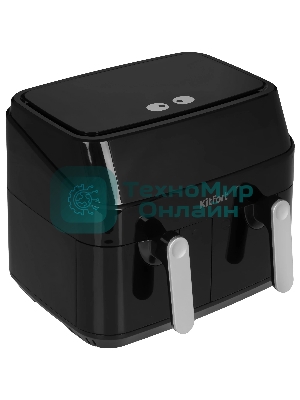 Аэрогриль Kitfort КТ-2250 черный, 1750 Вт, 9 л, сенсор, 12 программ