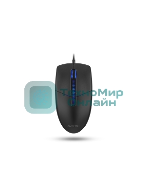 Мышь проводная A4Tech N-530 черный, 1200 dpi, USB, кнопки - 3