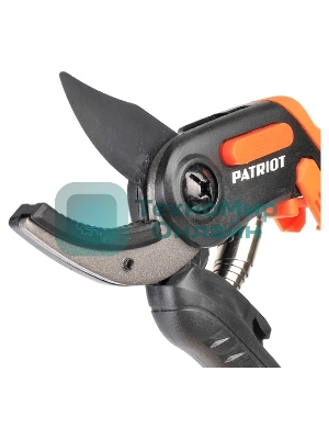 Секатор PATRIOT PAP-200,контактный,наковаленка (сталь 65Mn),лезвие (япон.сталь SK5),рукоятки PP+TPR,фиксатор лезвий,пружин.привод,200 мм