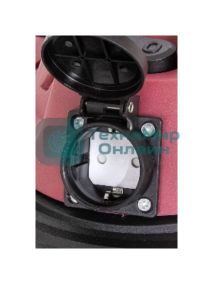 Строительный пылесос Pioneer VC286C серебристый с красным, 1400 Вт, уборка сухая/влажная, пылесборник контейнер, 20 л