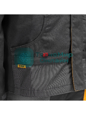 Куртка профессиональная рабочая Denzel 65% полиэстер 35% хлопок, XL