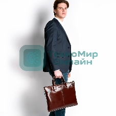 Сумка для ноутбука Piquadro Blue Square CA4021B2/MO коричневый натур.кожа