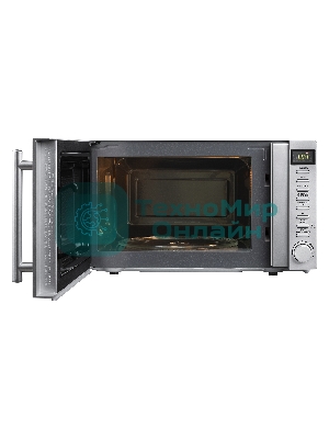 Микроволновая печь BBK 20MWS-721T/BS-M серебристый, 20 л, 700 Вт, переключатели - кнопки, поворотный механизм