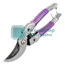 Секатор прямого реза Palisad BASE 225 мм, металлические рукоятки, ПВХ оболочка