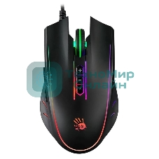 Мышь проводная A4Tech Bloody Q81 черный, 3200 dpi, USB, кнопки - 8