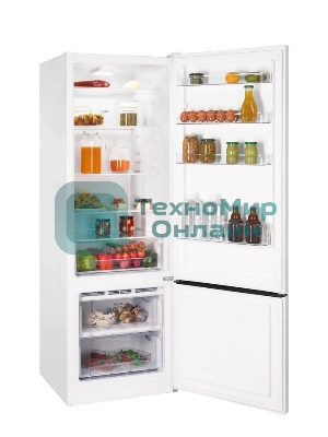 Холодильник Nordfrost NRB 124 W белый двухкамерный 238/70 л морозилка снизу