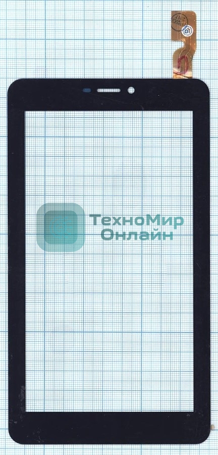 Сенсорное стекло (тачскрин) F-WGJ70466-V1, черное