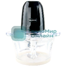 Измельчитель Willmark WMC-7088 (500Вт., стекл. чаша 2л., двойн. лезвия., рез. основание) черный