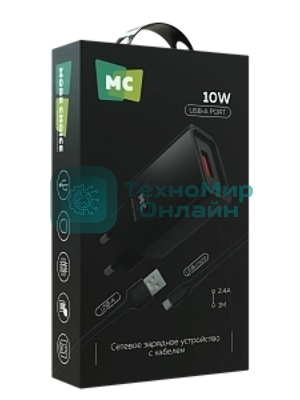 Сетевое зарядное устройство MORE CHOICE (4620202555700) NC07m СЗУ 1USB 2.0A для micro, черный