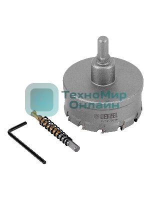 Коронка по металлу Denzel твердосплавная, 73 мм