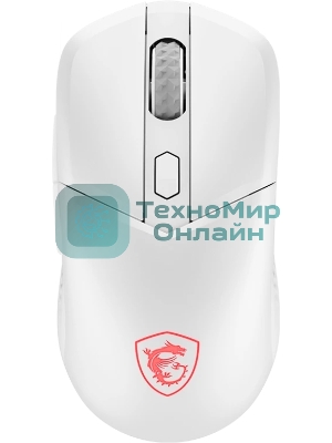 Мышь беспроводная/проводная MSI Versa 300 Elite белый, 26000 dpi, радиоканал, Bluetooth, USB, кнопки - 6