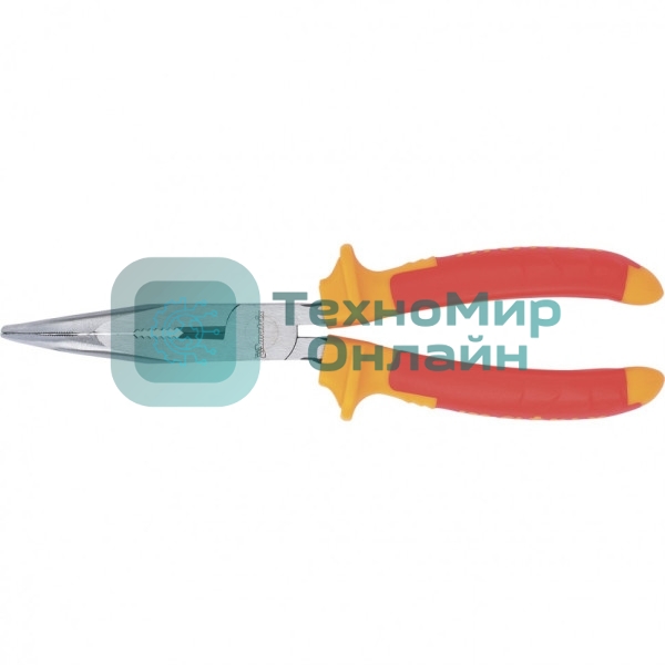 Длинногубцы Matrix изогнутые insulated 200 мм, двухкомпонентные рукоятки