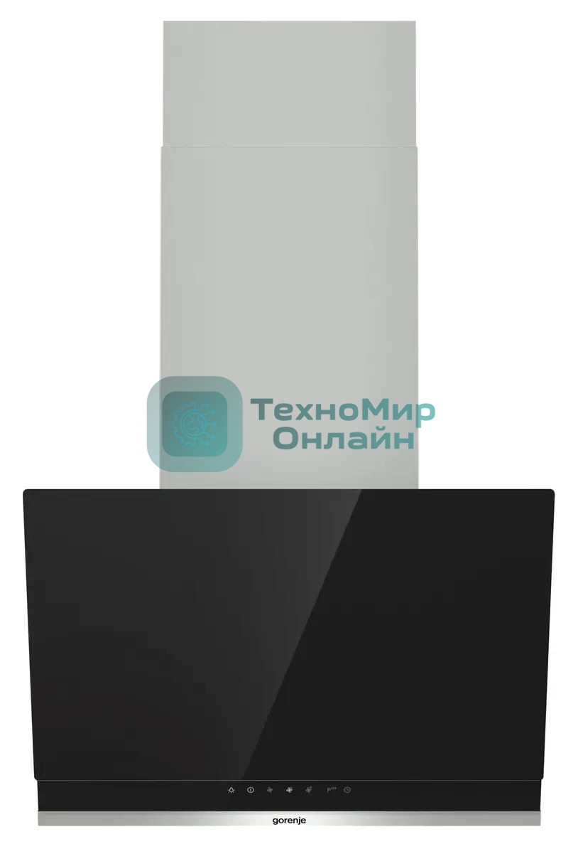 Вытяжка наклонная Gorenje WHI649X21P черный/серебристый, 60 см, 740 куб. м/ч, 67 дБ