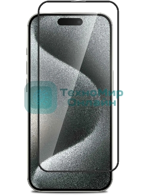 Защитное стекло для экрана BoraSCO прозрачный для Apple iPhone 15 Plus 2.5D антиблик. 1шт. (72402)