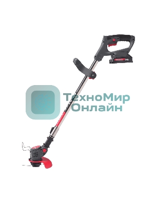 Триммер аккумуляторный Победа ТА 201 акб 21В 1,5Ач, 145мм ширина кошения, катушка и 2Т ножи