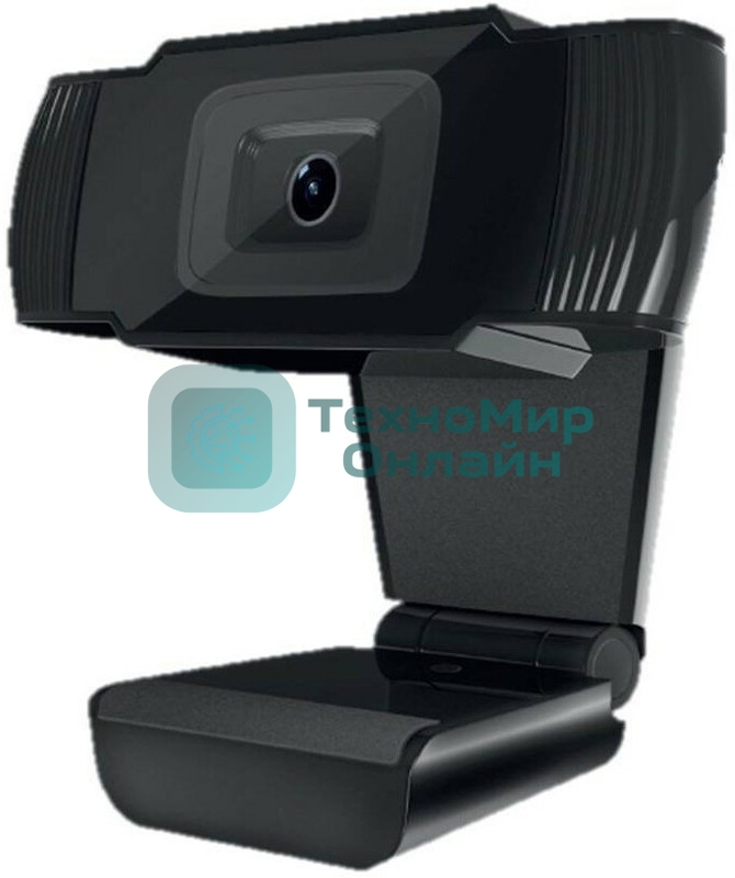 Веб-камера CBR CW 855FHD Black 1920x1080, 30 кадр/с, USB 2.0 Type-A, микрофон, фиксированная фокусировка, угол обзора 75°, крепление на мониторе, кабель 1.8 м
