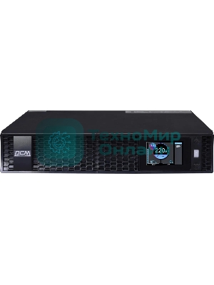 Источник бесперебойного питания Powercom Next, On-Line, 2000VA/2000W, Rack/Tower, 8*IEC320-C13 + 2*C19, LCD, Serial+USB, SmartSlot, подкл. доп. Бат.
