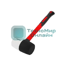 Киянка резиновая Matrix 11173, 910 г, черно-белая резина, фибергласовая рукоятка