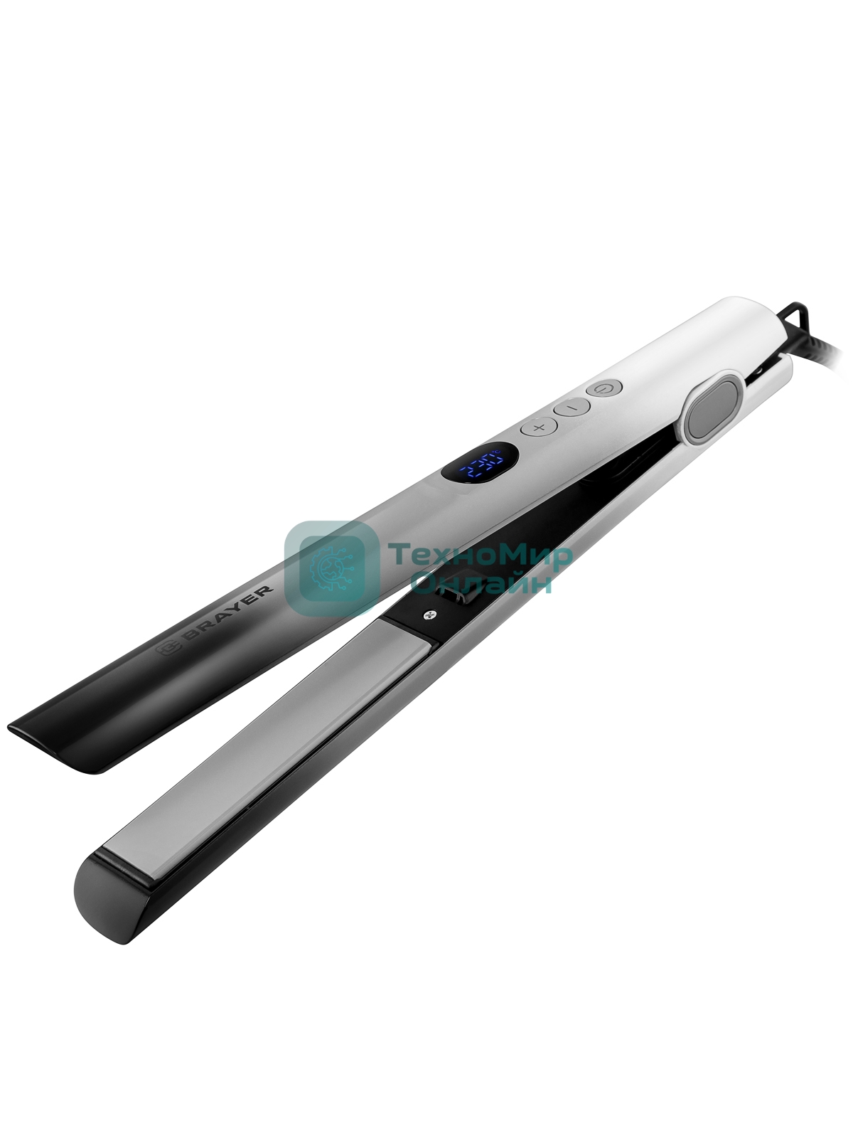 Выпрямитель для волос BRAYER BR3340 серый, 25 мм, 230 °C, 5 режимов