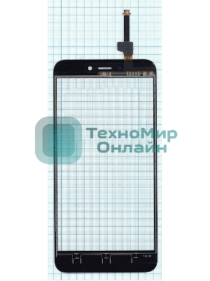 Сенсорное стекло (тачскрин) для Xiaomi Redmi 4X, черное