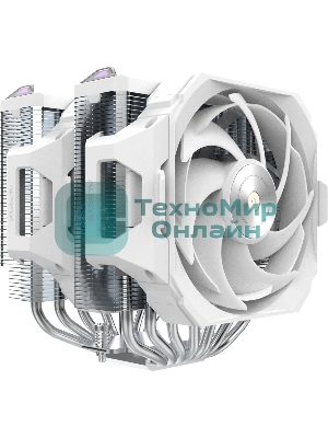 Кулер для процессора Alseye W700-W(USA) белый, 120 мм, алюминий/медь, 2200 об/мин, 35.3 дБ, 4 pin, 230 Вт, 159 мм